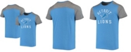 Majestic Men's Blue, Gray Detroit Lions Field Goal Slub T-shirt